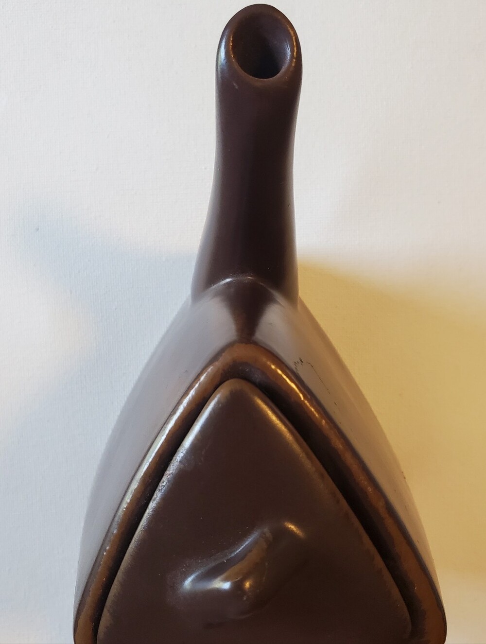 Brown Ceramic Triangle Teapot Modern Design With Lid‎ - Picture 15 of 16